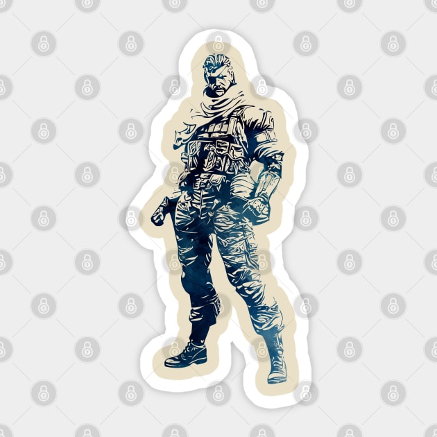 Venom Snake - Big Boss [METAL GEAR SOLID] Sticker by Naumovski